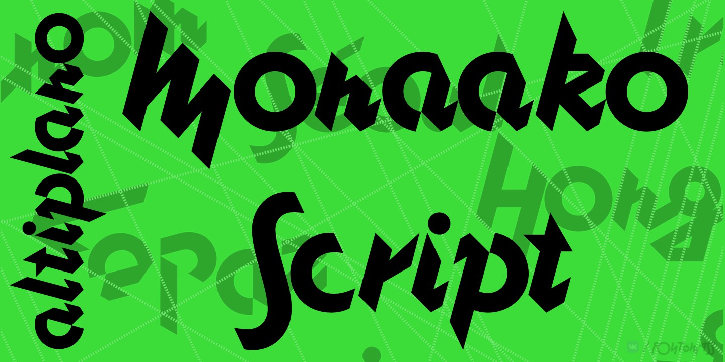 Czcionka Monaako Script